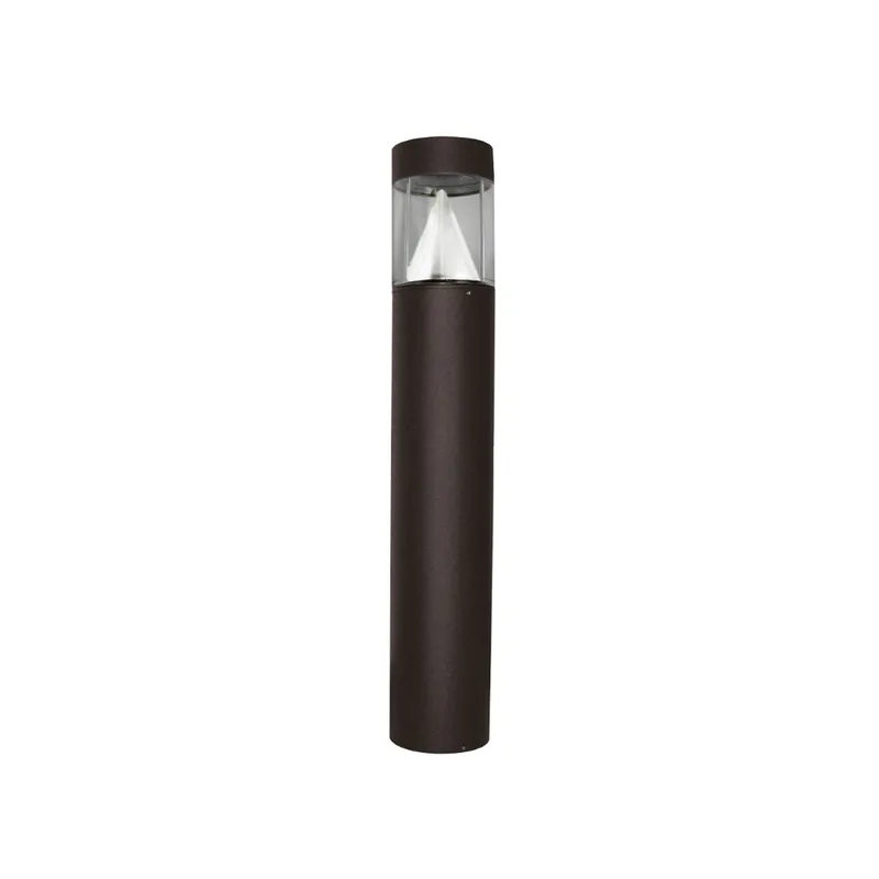 LED Bollard, Flat Top, Cone reflector, 1402 Lumens, 15W, 4000K, 120-277V, Black, Bronze, Silver, or White — Warehouse Lighting LED Bollards & Pathway Lights 15.0W 4000K