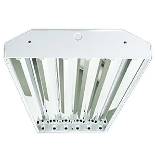 6 Lamp Linear LED High Bay Fixture, LED T5 Tube Ready, 120-277V — Warehouse Lighting LED Linear Lights  