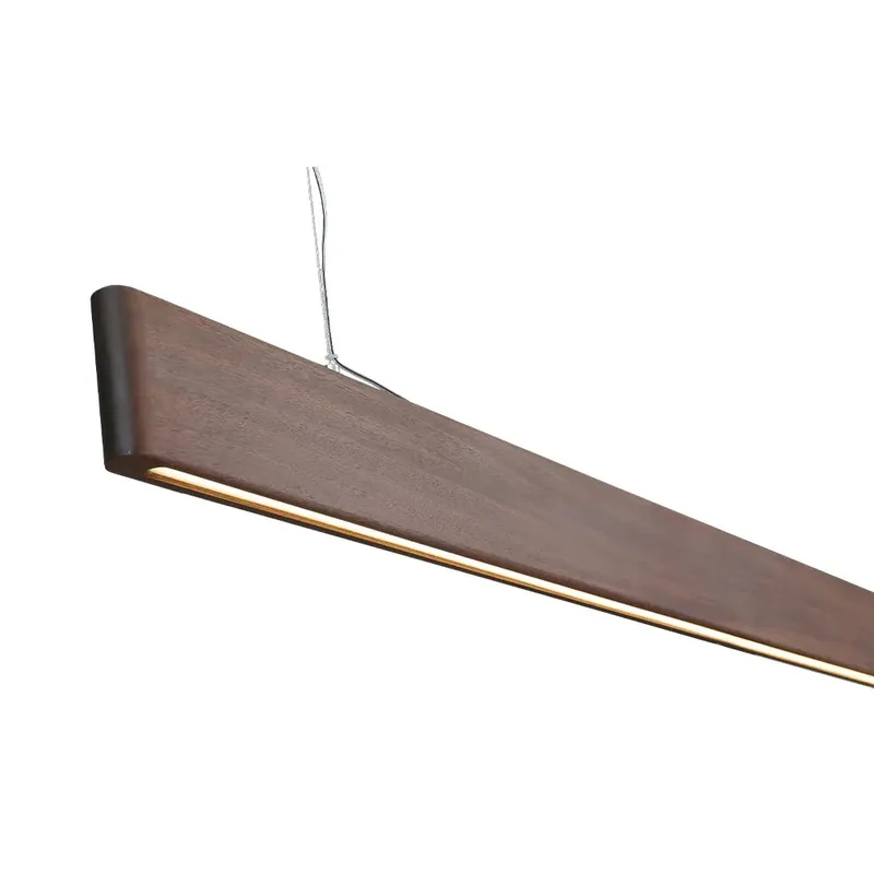 59" LED Linear Fixture, 2850 Lumens, 3000K, 30W, 100-240V, Ipe Wood Finish — Warehouse Lighting LED Linear Lights 30.0W 3000K