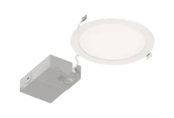 6" Round Slim Microdisk, 1200 Lumens, CCT Selectable, 14W, 120V — Warehouse Lighting LED Downlights 14.0W 2700K