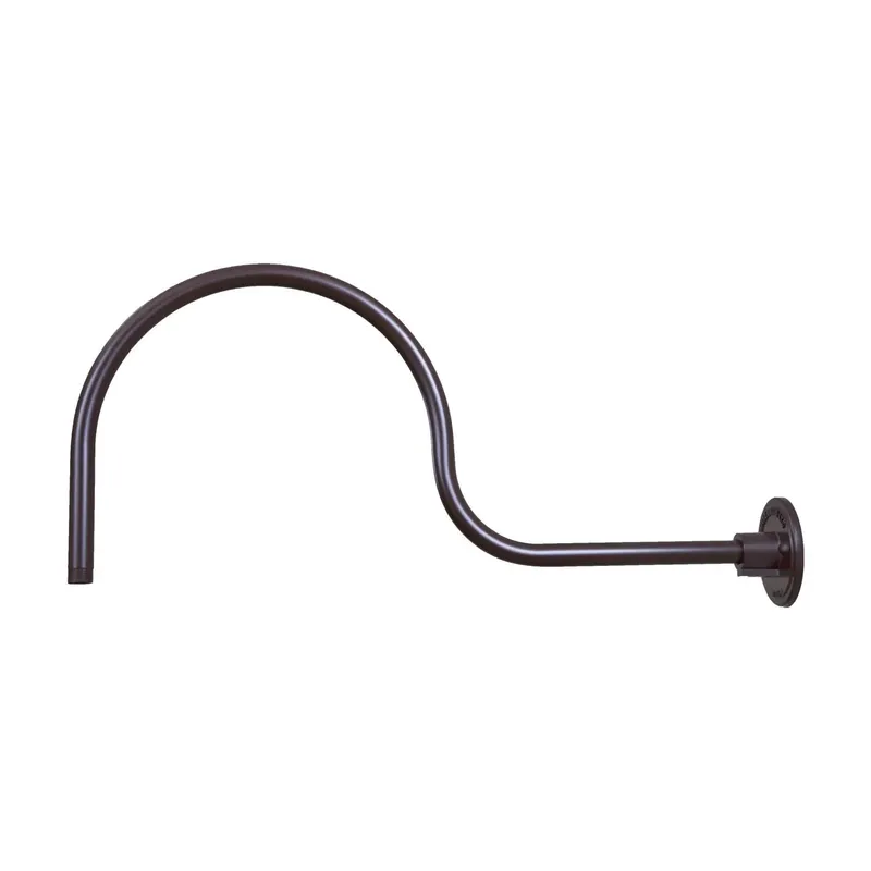 Millennium Lighting 18" RLM/ Gooseneck Mount Railroad Shade (Available in Bronze, Copper, Galvanized and Black Finishes) — Warehouse Lighting LED Landscape Lights  