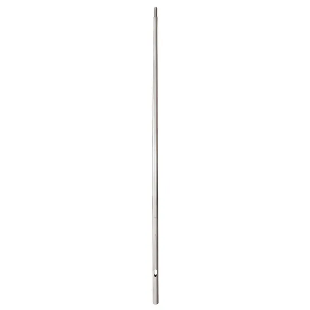 Quick Ship - 12 Foot Round Tapered Direct Burial Aluminum Light Pole, Dark Natural Aluminum Finish — Warehouse Lighting LED Linear Lights  