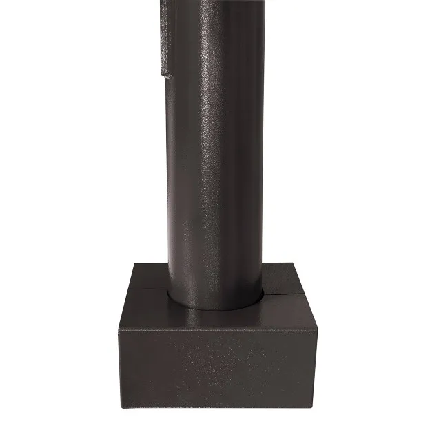 Quick Ship - 25 Foot Round Tapered Steel Light Pole, 6.6 Inch Diameter, 11 Gauge — Warehouse Lighting LED Linear Lights  
