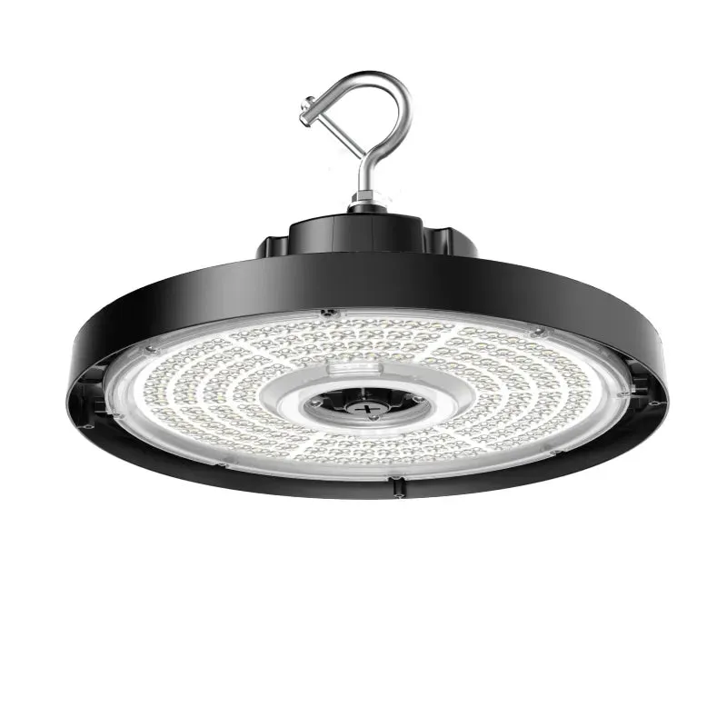 LED UFO High Bay, 21,000 Lumens, Wattage and CCT Selectable, 120-277V, Black or White Finish — Warehouse Lighting LED High Bay Lights 70.0W 3000K