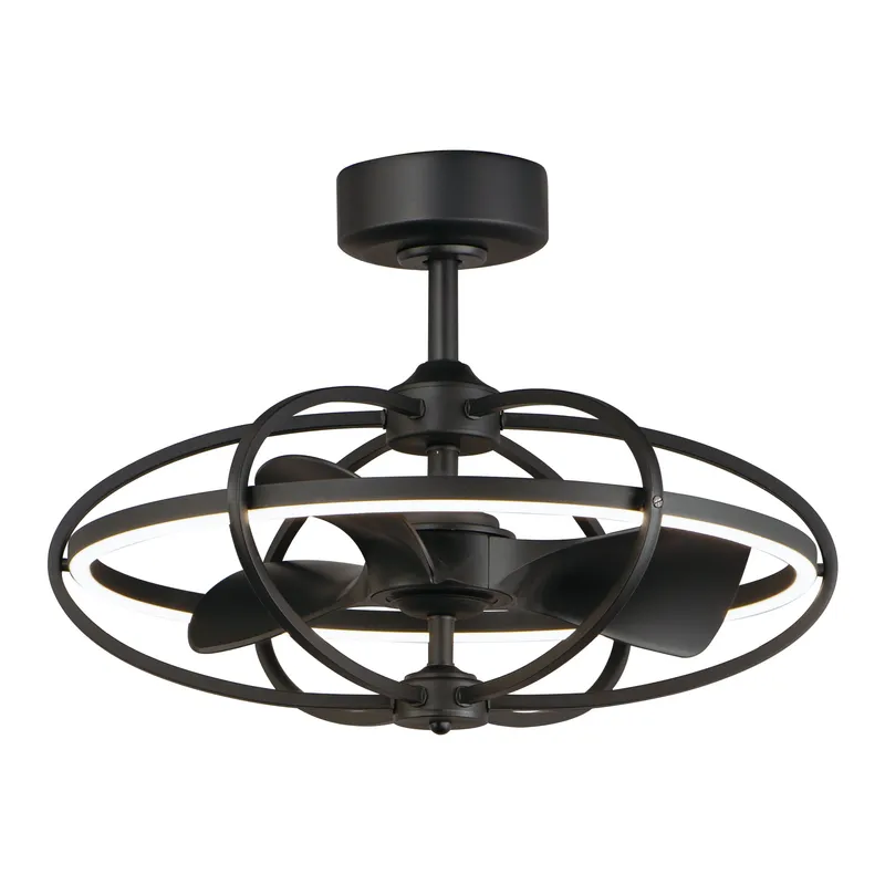 Corona WiFi-enabled LED Fandelight, Black or Silver Finish — Warehouse Lighting LED Post Top Lights 30.0W 2700K