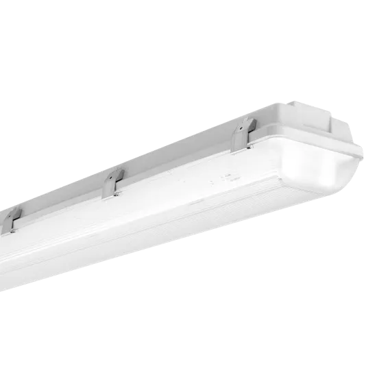 8FT 4 Lamp, Vapor Tight Fixture, LED Ready, 120-277V — Warehouse Lighting LED Linear Lights  