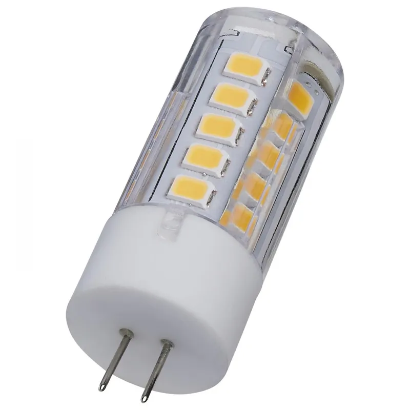 SATCO 3 Watt T5 LED; Clear Finish; Bi Pin G4 Base; 3000K; 12 Volt — Warehouse Lighting LED Bulbs & Lamps 3.0W 3000K