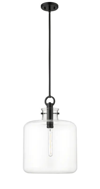 Hayloft 1-Light Pendant light Brushed Nickel or Matte Black, Hayloft Collection — Warehouse Lighting LED Landscape Lights 60.0W 