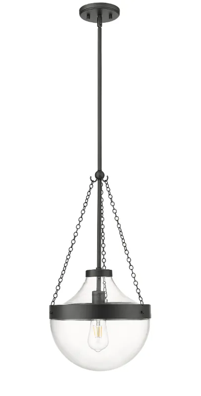 Clarra 1-Light Pendant light Matte Black or Modern Gold, Clarra Collection — Warehouse Lighting LED Landscape Lights 60.0W 