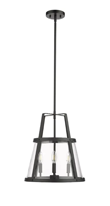 Edelweiss 4-Light Pendant light Matte Black, Edelweiss Collection — Warehouse Lighting LED Landscape Lights 250.0W 