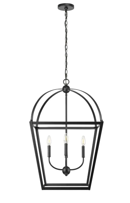 Kelsey 4-Light Pendant light Matte Black 20", Kelsey Collection — Warehouse Lighting LED Landscape Lights 250.0W 