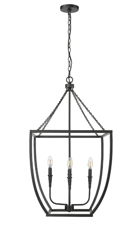 Kelsey 4-Light Pendant light Matte Black, Kelsey Collection — Warehouse Lighting LED Landscape Lights 250.0W 