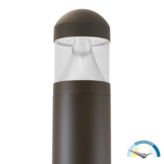 LED SPEC-SELECT™ Bollard Round, Dome Top, Cone, 3360 Lumen Max, Wattage and CCT Selectable, 120-277V — Warehouse Lighting LED Bollards & Pathway Lights 20.0W 3000K