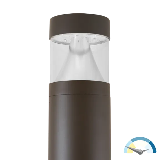 LED SPEC-SELECT™ Bollard Round, Flat Top Cone, 3360 Lumen Max, Wattage and CCT Selectable, 120-277V — Warehouse Lighting LED Bollards & Pathway Lights 20.0W 3000K
