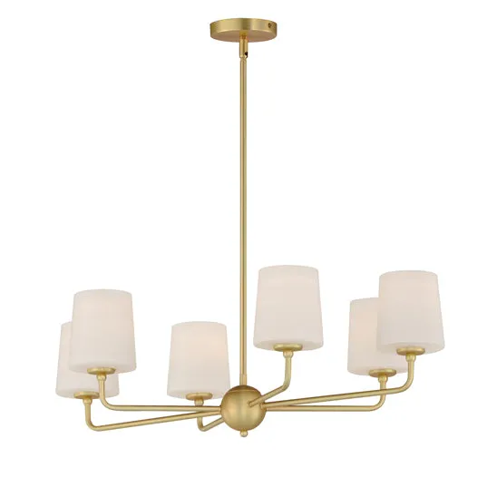 Bristol 6-Light Chandelier (Available in Satin Brass or Satin Nickel) — Warehouse Lighting LED Landscape Lights 60.0W 