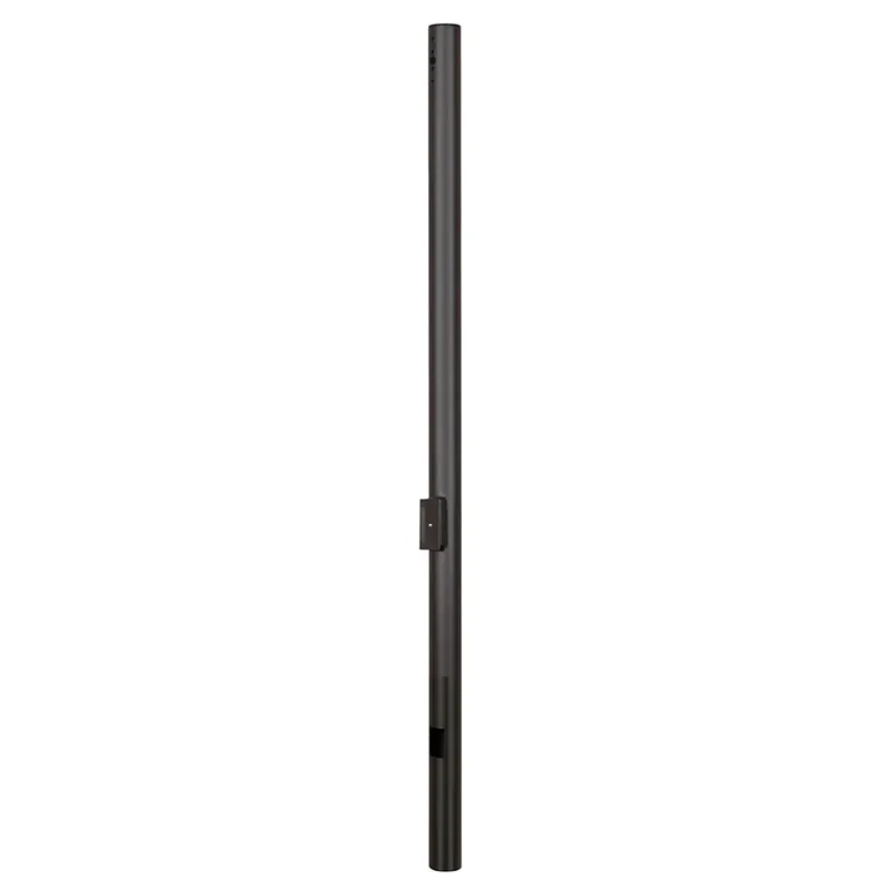 20 Foot 4 Inch Direct burial Straight Round Steel Pole 11G — Warehouse Lighting LED Lighting Controls  