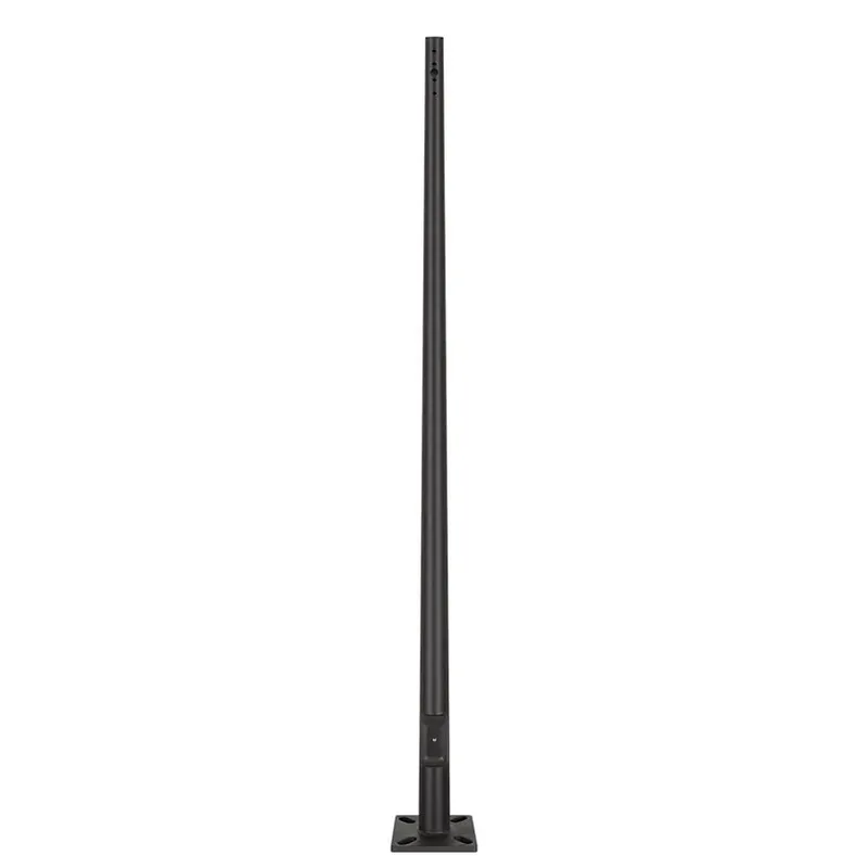 20 Foot Steel 6 Inch Round Tapered Light Pole — Warehouse Lighting LED Linear Lights  