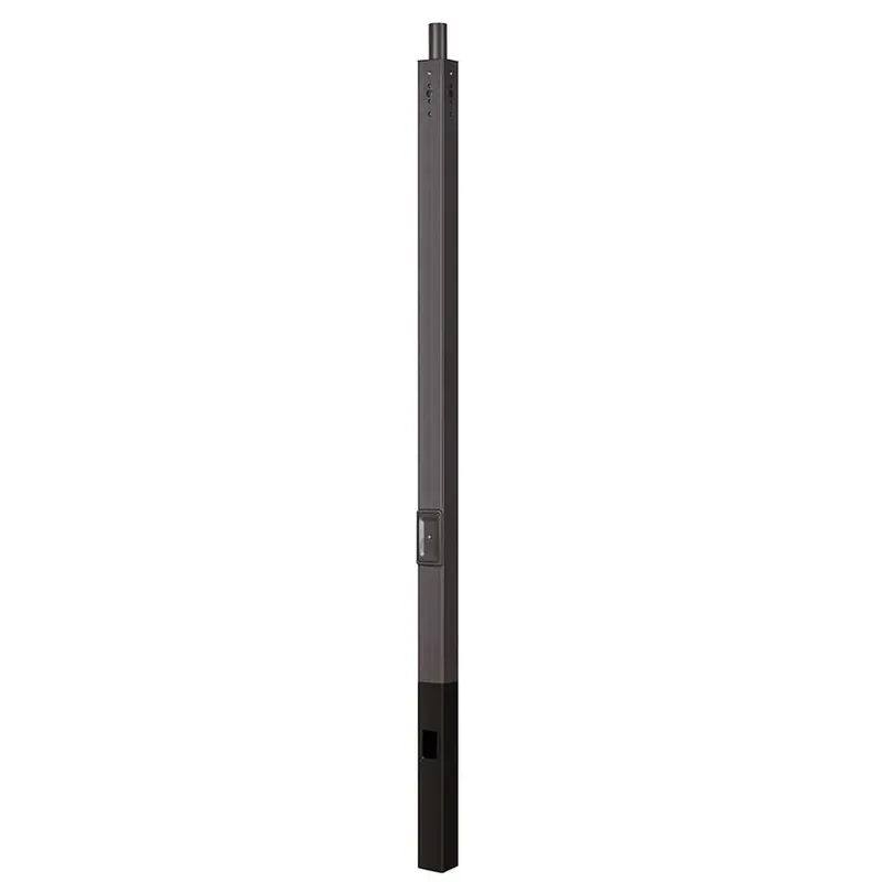 30 Foot 5 Inch Direct burial Straight Square Steel Pole 11G — Warehouse Lighting LED Lighting Controls  
