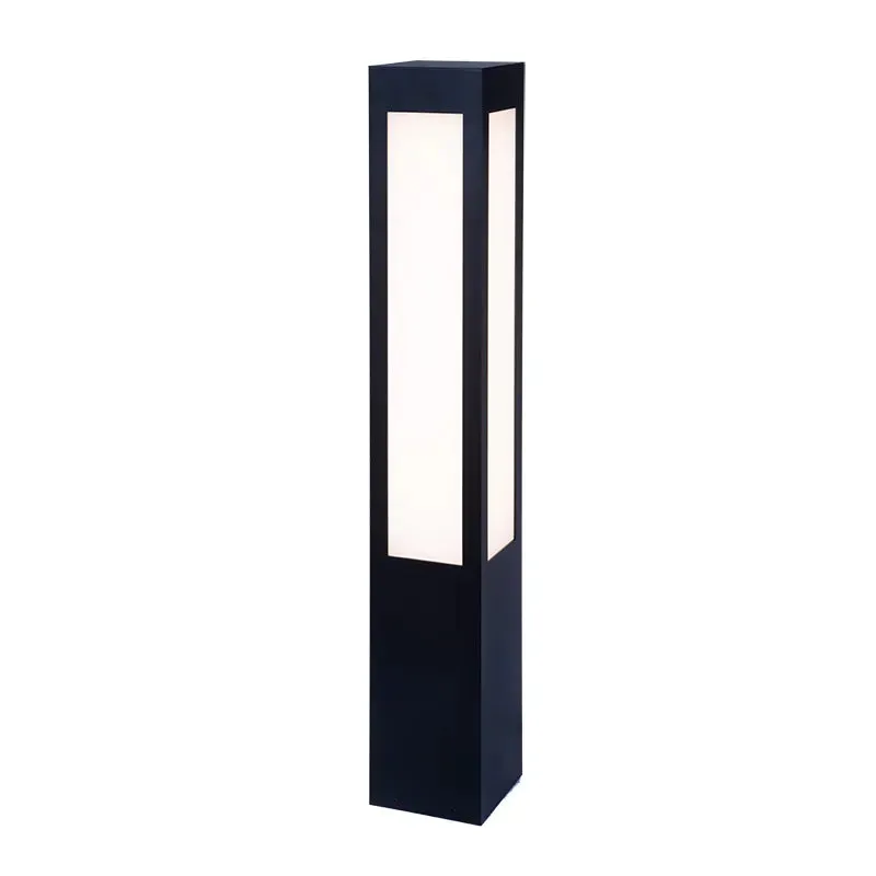 40" Square Bollard Long Lens, 1375 Lumen Max, Wattage and CCT Selectable, 120-277V, Black or Bronze Finish — Warehouse Lighting LED Bollards & Pathway Lights 10.0W 3500K
