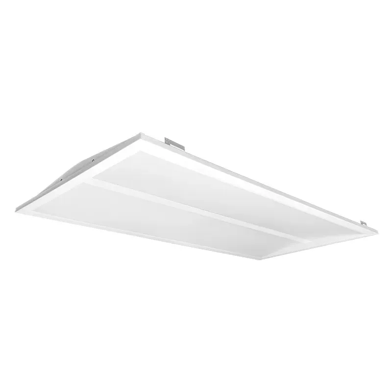 2x4 Architectural Sloped-Lens Troffer, 6250 Lumen Max, Wattage and CCT Selectable, 120-277V — Warehouse Lighting LED Downlights 40.0W 3500K