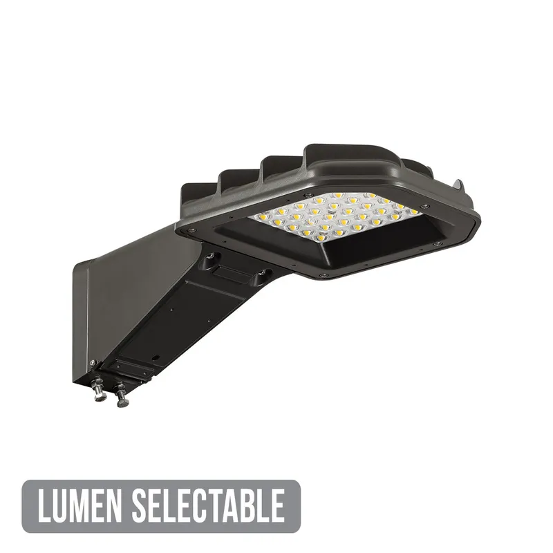 Eagle Series LED Small Area/Parking Lot Light, 11,319 Lumen Max, 4500K, Type 5, Bronze Finish, 120-277V or 347-480V — Warehouse Lighting LED Flood Lights 90.0W 4500K
