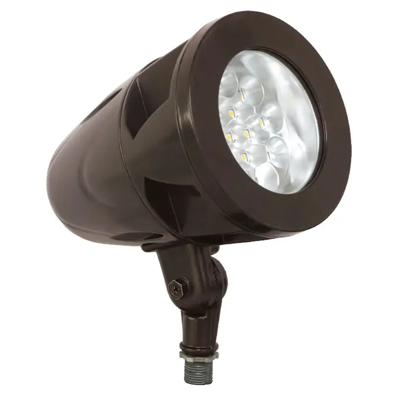 2PK Flag-Pole Narrow Beam Spotlights, 9000 Lumens, 84W, 3000K or 5000K, 120-277V, Bronze or Black Finish — Warehouse Lighting LED Flood Lights 84.0W 3000K