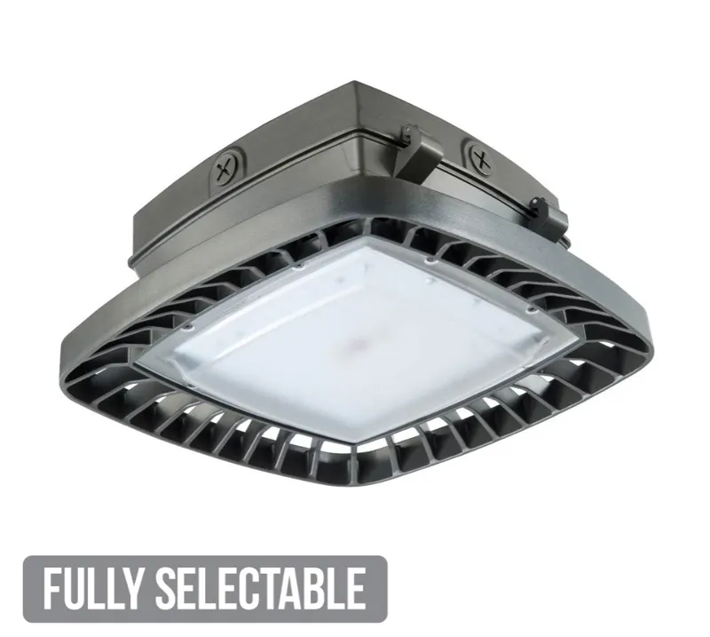 Low Profile Canopy Light, 12,002 Lumen Max, Wattage and CCT Selectable, 120-277V — Warehouse Lighting LED Canopy Lights 23.0W 4000K