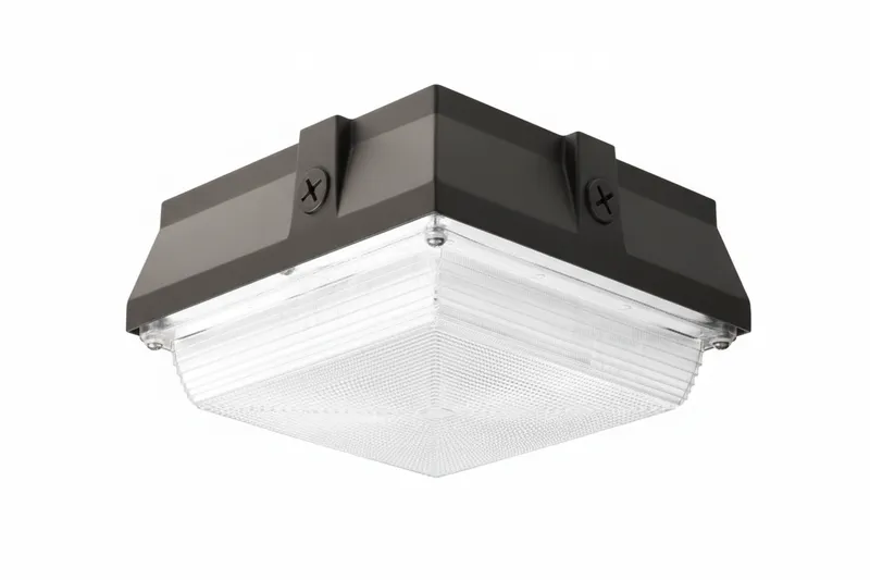 Classic 12" Vandal Canopy Light, 11,112 Lumen Max, Wattage and CCT Selectable, 120-277V — Warehouse Lighting LED Canopy Lights 40.0W 4000K