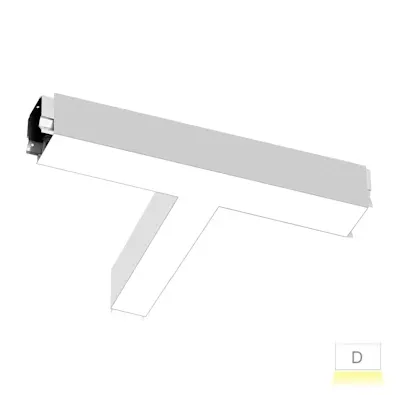 22x10" T-Shape  Downlight, 4320 Lumen Max, Wattage and CCT Selectable, 120-277V — Warehouse Lighting LED Downlights 17.0W 2700K