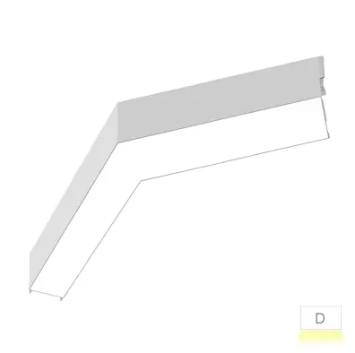 12x12" 120° L-Shape Downlight, 3000 Lumen Max, Wattage and CCT Selectable, 120-277V — Warehouse Lighting LED Downlights 13.0W 2700K