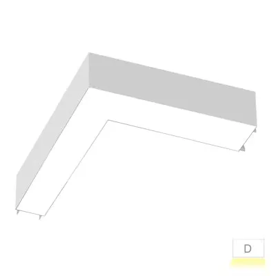 12x12" L-Shape Downlight, 3000 Lumen Max, Wattage and CCT Selectable, 120-277V — Warehouse Lighting LED Downlights 13.0W 2700K