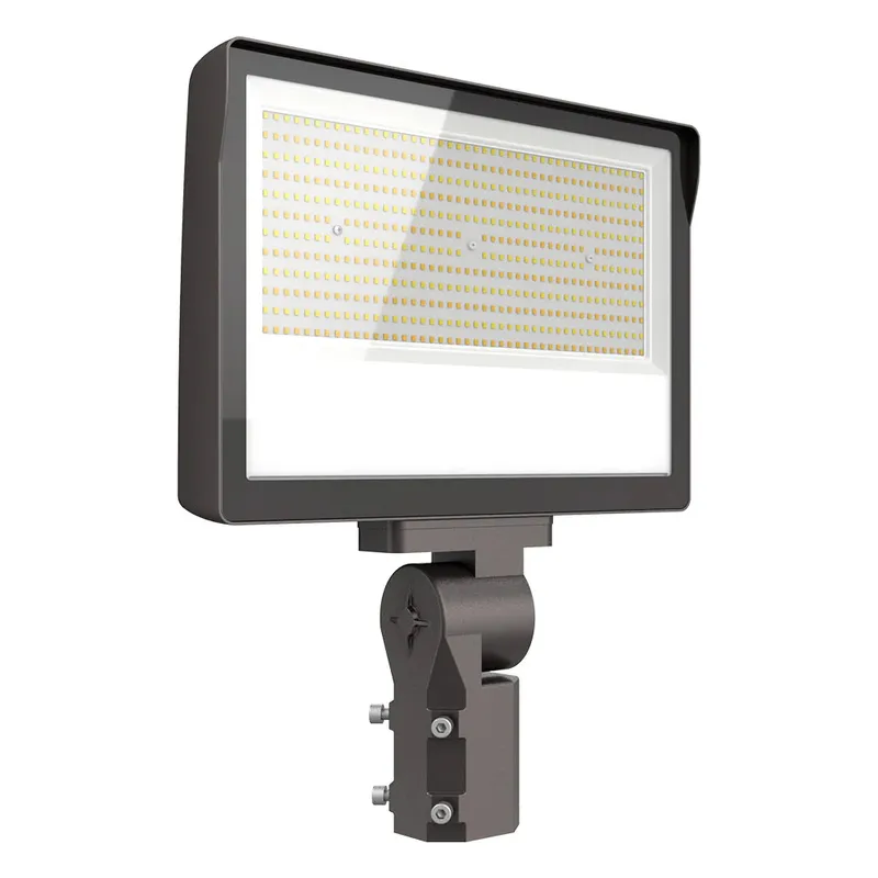 LED Flood Light With Photocell, 30,000 Lumen Max, Wattage and CCT Selectable, Slip Fitter, 120-277V — Warehouse Lighting LED Flood Lights 100.0W 3000K