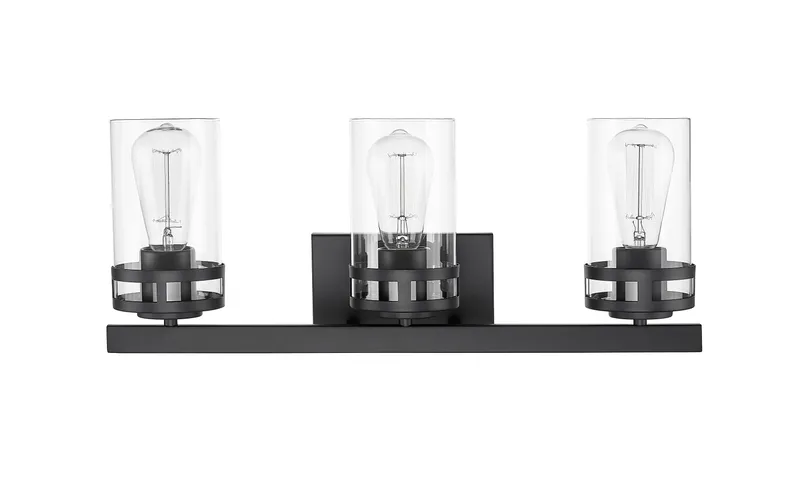 Vanity Light, Lunden Collection, Matte Black — Warehouse Lighting LED Wall Lights 200.0W 
