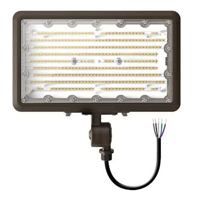 Mini Flood: XS-Line, 13,500 Lumen Max, Wattage and CCT Selectable, 120-277V, 1/2" Knuckle & Yoke Included — Warehouse Lighting LED Flood Lights 60.0W 3000K