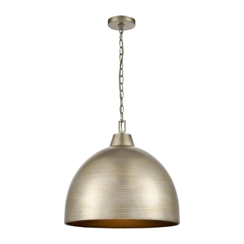 17" Pendant Light, Arrco Collection, Antique Silver Leaf Finish — Warehouse Lighting LED Landscape Lights 200.0W 