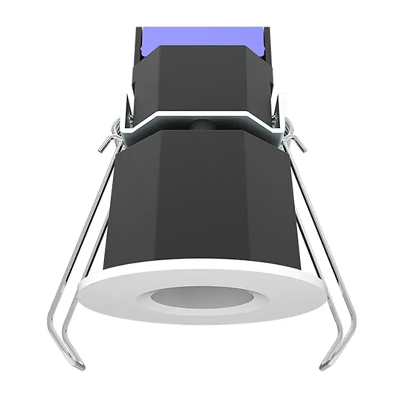 Round 1" High-Output Low-Glare Canless Recessed Lights, 600 Lumens, 8W, CCT Selectable, 120V, White — Warehouse Lighting LED Downlights 8.0W 2700K