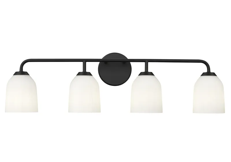 4 Light Vanity, Norah Collection — Warehouse Lighting LED Wall Lights 60.0W 