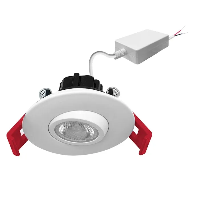 2" Smooth Gimbal Downlight: LV-Line, 350 Lumens, 5W, 3000K, 120V — Warehouse Lighting LED Downlights 5.0W 3000K