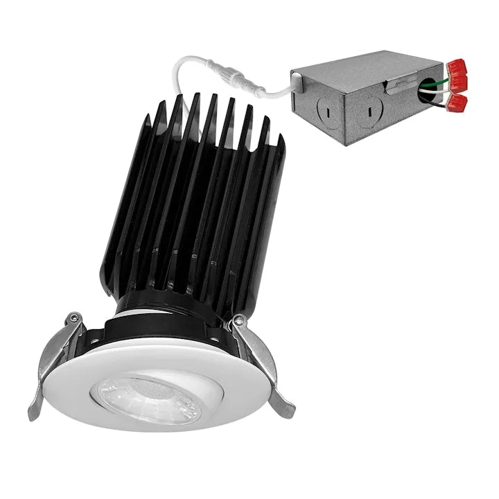 3" Gimbal Downlight: SnapTrim-Line, 12W, 1000 Lumens, CCT Selectable, 120V — Warehouse Lighting LED Downlights 12.0W 2700K