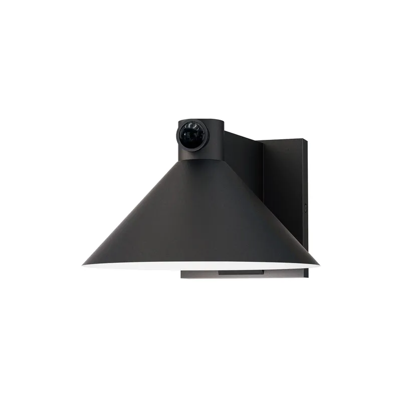 Conoid Medium LED Outdoor Wall Sconce W/ Dusk-Dawn — Warehouse Lighting LED Wall Lights 10.0W 3000K