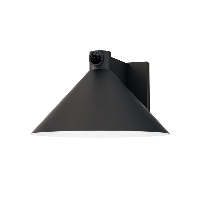 Conoid Large LED Outdoor Wall Sconce W/ Dusk-Dawn — Warehouse Lighting LED Wall Lights 10.0W 3000K