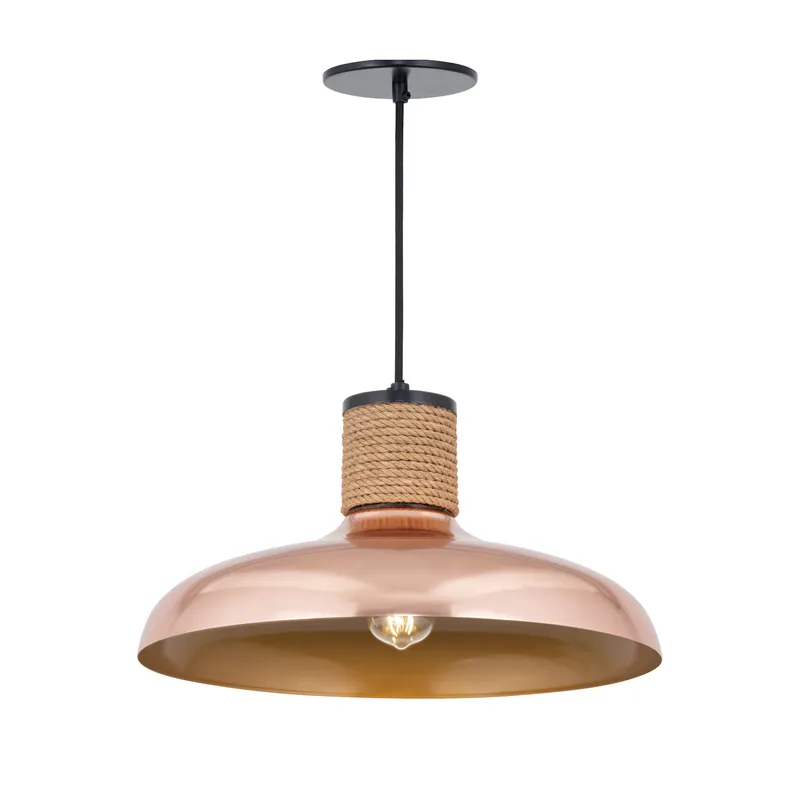 Bingham Large Pendant Light, Copper or June Bug Finish — Warehouse Lighting LED Landscape Lights 60.0W 