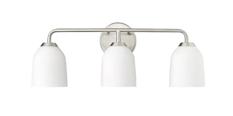 Vanity Light, Norah Collection, Brushed Nickel or Matte Black — Warehouse Lighting LED Wall Lights 200.0W 