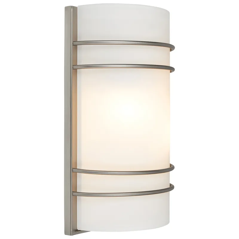 2 Light LED Wall Sconce, 1600 Lumens, Brushed Steel Finish, 120V — Warehouse Lighting LED Wall Lights 20.0W 3000K