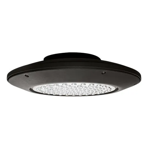 Aeroform Round Garage Canopy Light, 10,375 Lumen Max, 65W, 3000K, 4000K, or 5000K, Clear Lens,120-277V, Bronze Finish — Warehouse Lighting LED Area Lights 65.0W 3000K