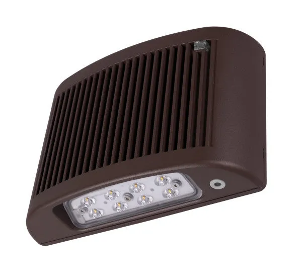LED Full Cutoff Emergency Wall Pack with Photocell, 1554 Lumens, 3000K or 5000K, 120-277V — Warehouse Lighting LED Wall Lights  3000K