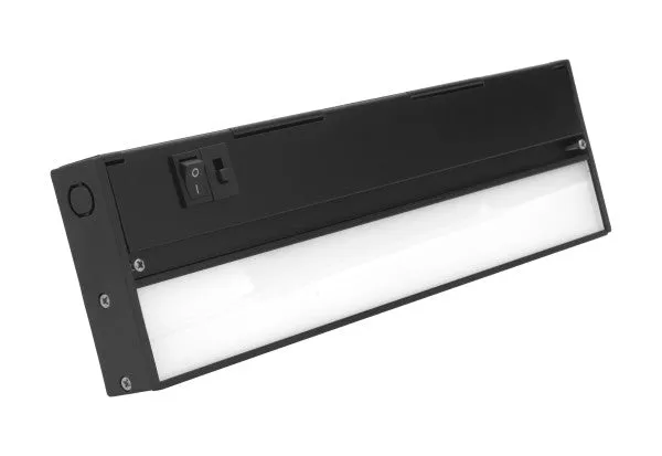 12.5" LED Undercabinet Light, CCT Selectable, 120V, Black, Nickel, Oil-Rubbed Bronze, and White — Warehouse Lighting LED Linear Lights 10.0W 2700K