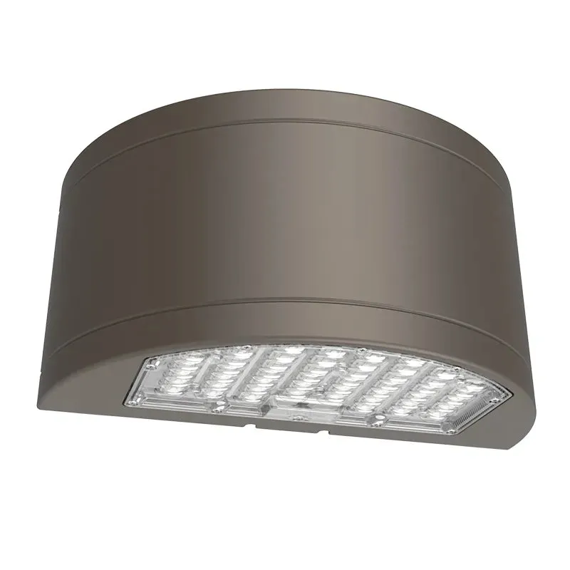 Half-Cylinder Wall Pack, 11,600 Lumen Max, Wattage and CCT Selectable, 120-277V — Warehouse Lighting LED Wall Lights  