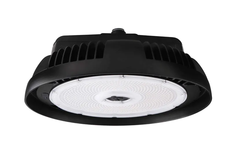 Round High Bay, 48,000 Lumen Max, Wattage Selectable, 5000K, 120-277V or 277-480V, Black Finish — Warehouse Lighting LED High Bay Lights 300.0W 5000K