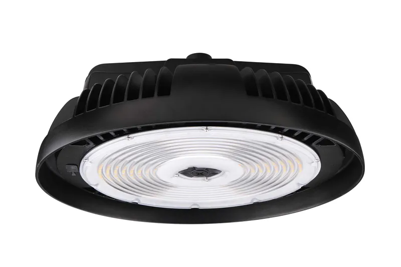 Round High Bay, 38,400 Lumen Max, Wattage and CCT Selectable, 120-347V, Black or White Finish — Warehouse Lighting LED High Bay Lights 200.0W 4000K